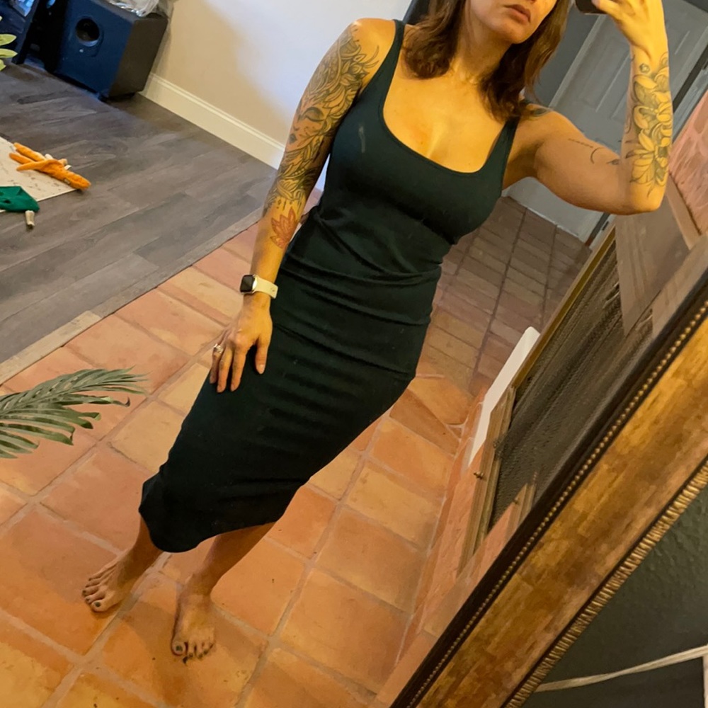 Dark teal bodycon